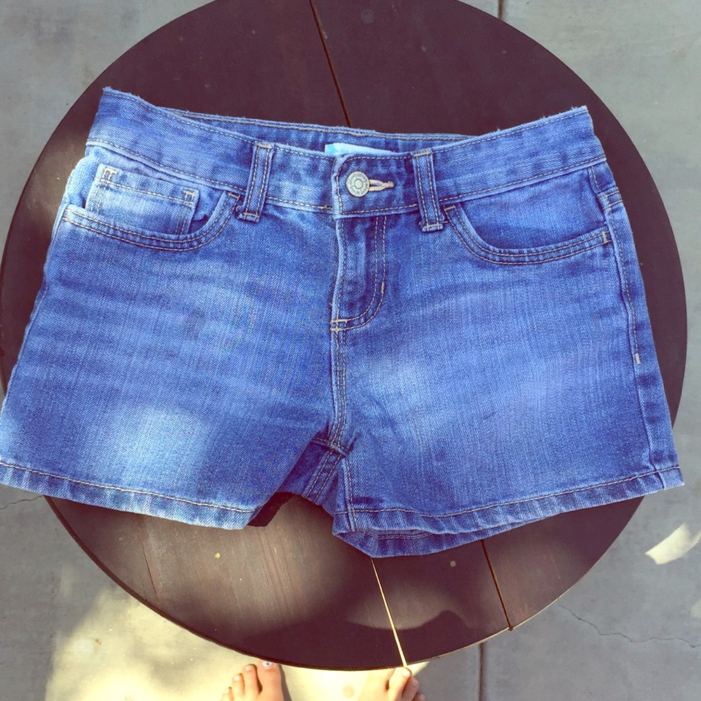 Blue jean shorts